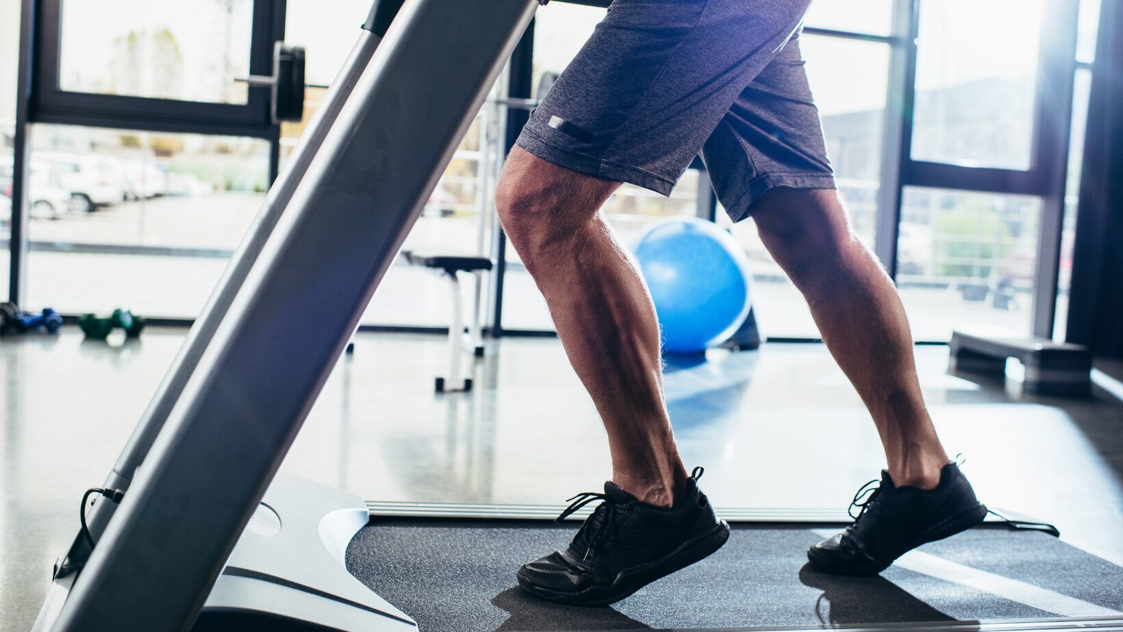 Man on treadmill